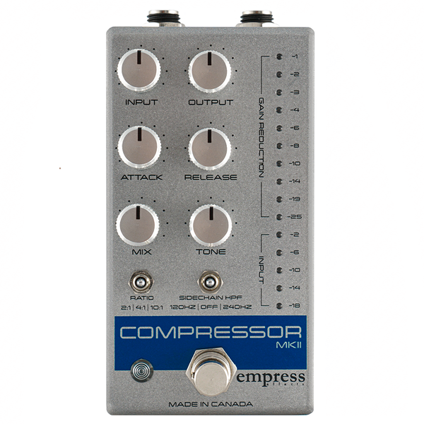 Empress Effects Compressor MKII Pedal in Silver